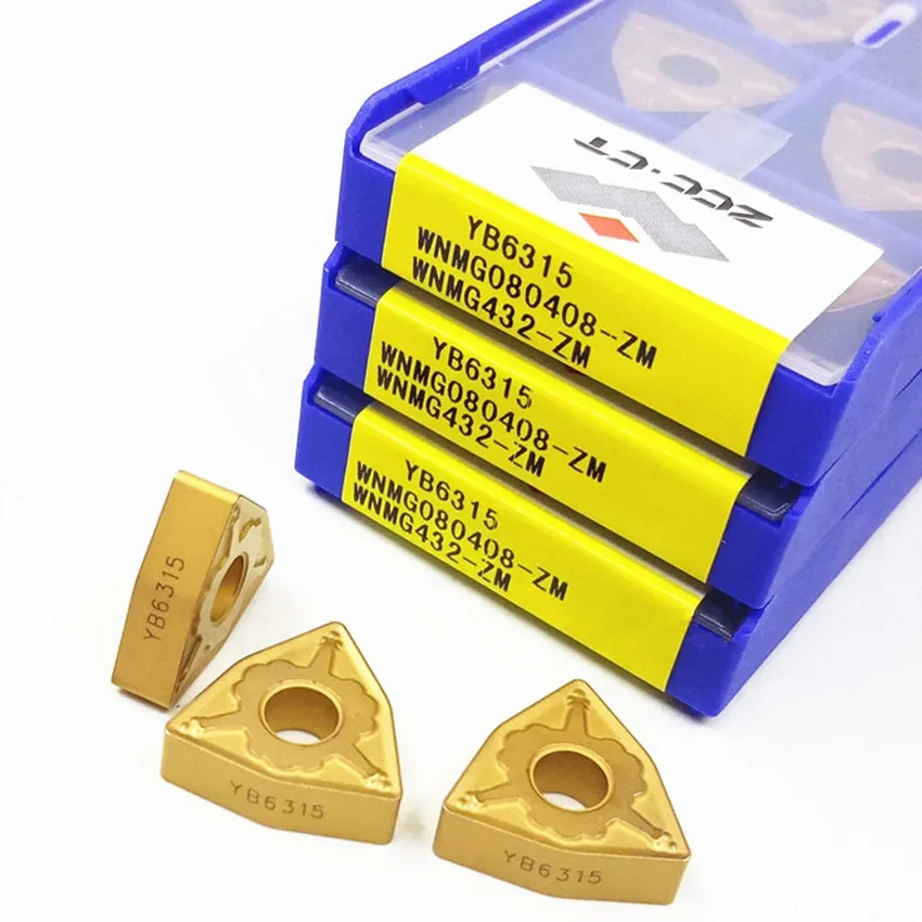 

WNMG080408-ZM YB6315/WNMG080412-ZM YB6315/WNMG080408ZMA YB6325/WNMG080412ZMA YB6325 ZCC.CT CNC carbide inserts 10pcs/box