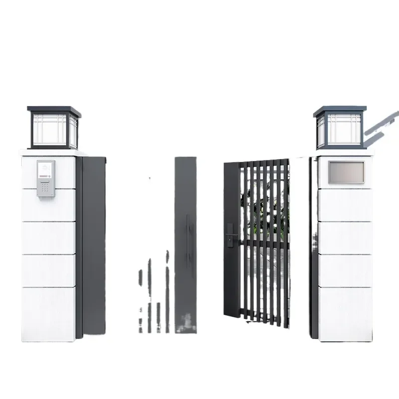 Aluminum Alloy Electric Sliding Gate for Rural Self Built House Villa Courtyard Outdoor Garden Swing Door