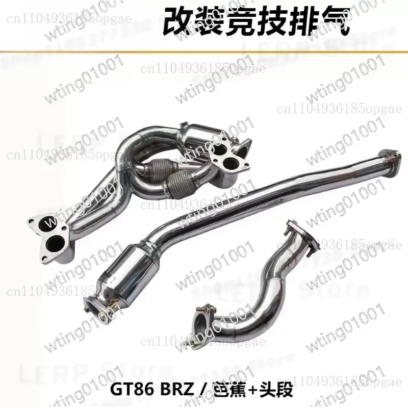 for GT86 Performance Exhaust Mid Pipe with Curved Design Enhanced Flow and Aggressive Sound Upgrade Replacement Section