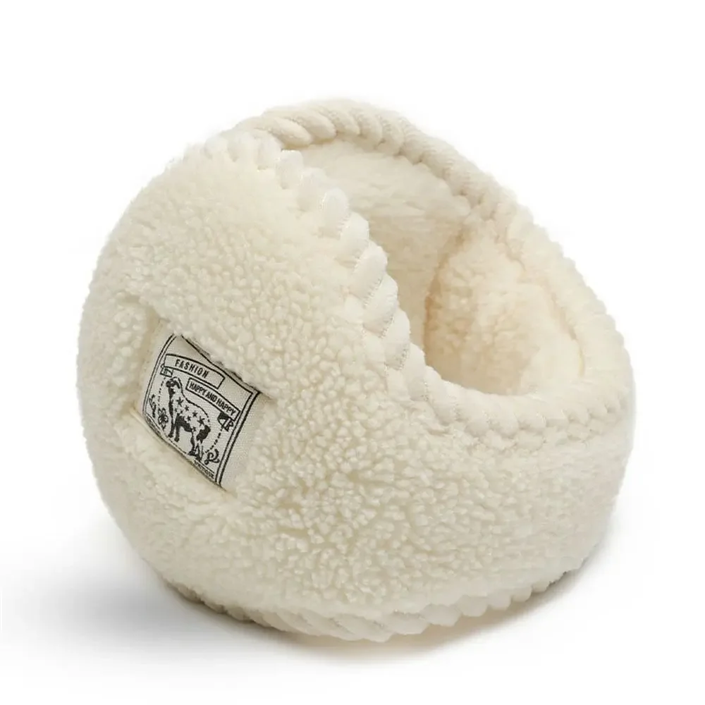 新しい女性用イヤーマフ、冬用防風暖かいイヤーマフ、ラムウール製耳保護、ソリッドイヤーキャップ、イヤーマフカバー、冬用スキーウェアアクセサリー