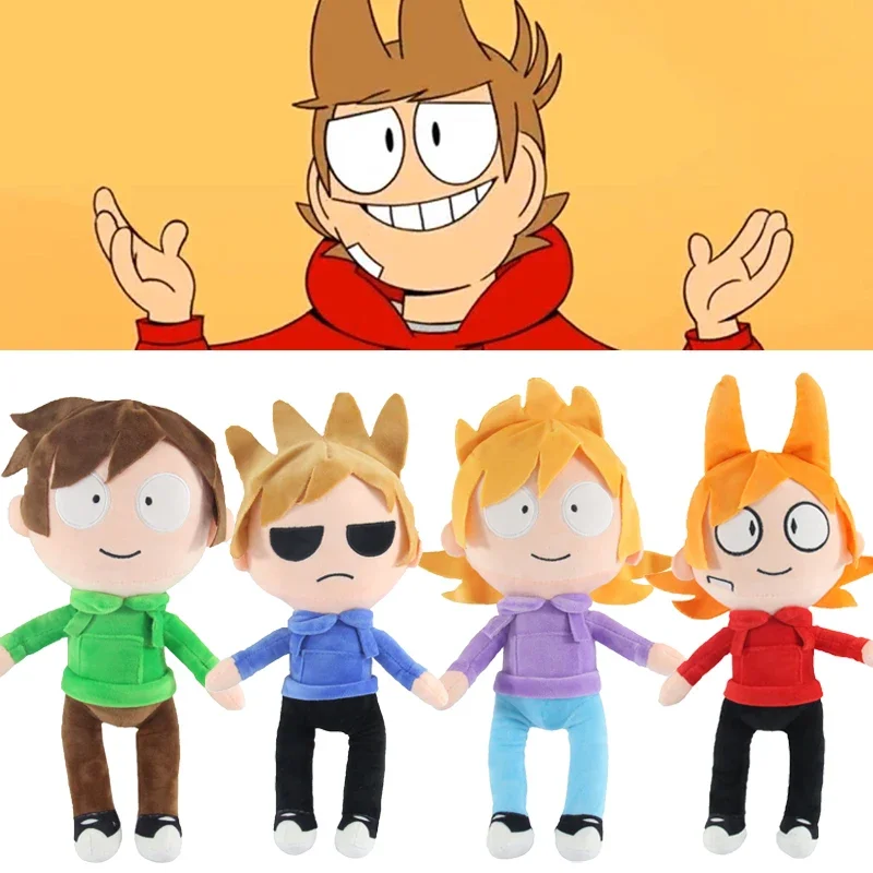 Eddsworld Plush Toys Anime Edd Tom Matt Tord Stuffed Doll Home Decoration Peluche Figure Pillow Kids Christmas Birthday Gifts