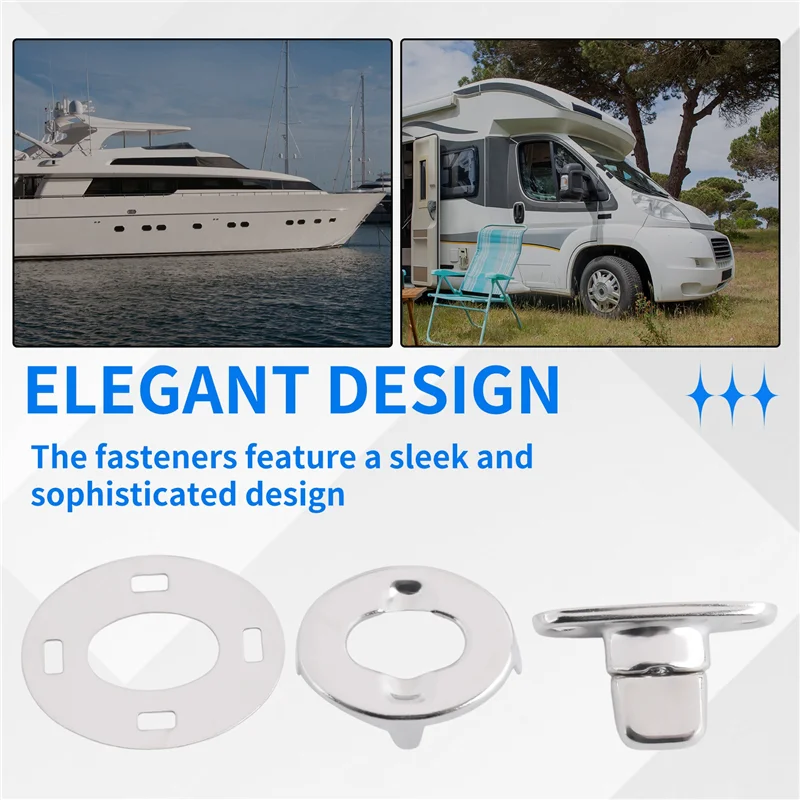 A22E-10 PCS Twist Lock Common Sense Fastener For Boats, Sailboats, Rvs, Dinghies And Caravans
