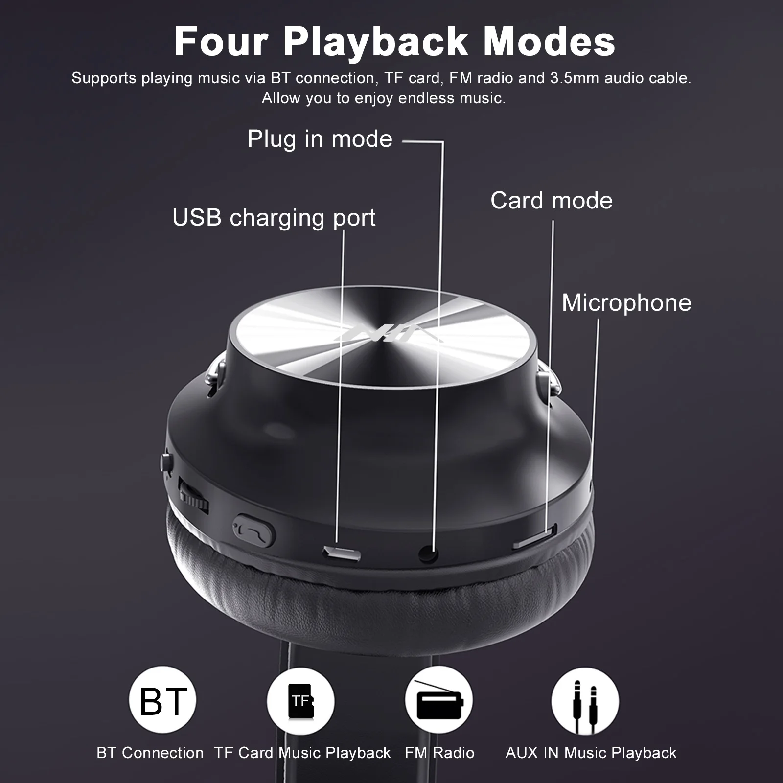 نيا S4000 طوي على الأذن الموسيقى سماعة لاسلكية بلوتوث سماعات مع مايكروفون ستيريو الموسيقى سماعة 3.5 مللي متر AUX في راديو FM