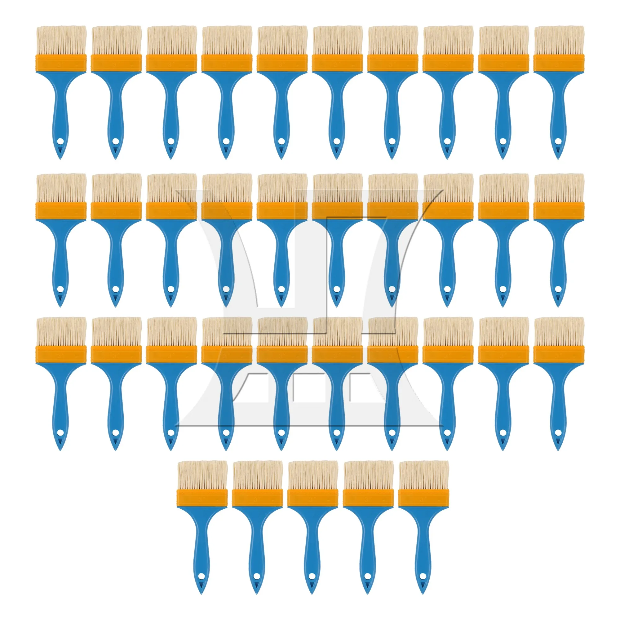 Pinte a escova para o armário, melhoria home, com punho plástico, 3 polegadas, 35 pcs