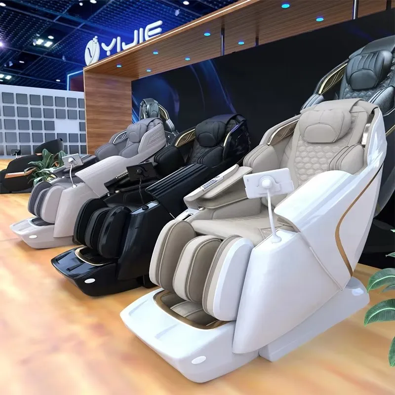 

5D массажное кресло 2023, роскошное Ai Music Shiatsu для всего тела, 4D с нулевой гравитацией, лучшее качество, массажное кресло под давлением воздуха