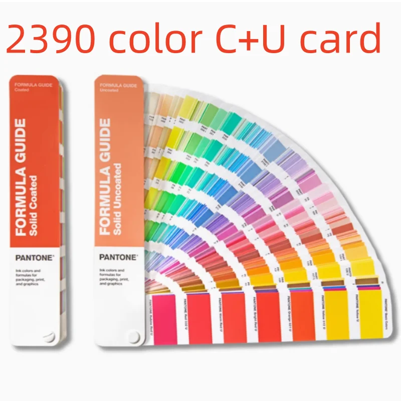 

2 PCS Color Card 2161color PANTONE International Solid Coated Color Card C U Color Card GP1601A Pantone Formula Coated Uncoated