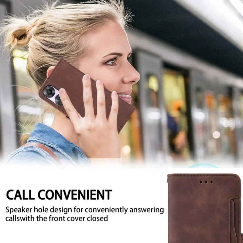 For OnePlus Ace 6 5G Multi-card slot Cover Leather Case Protect Cover For One Plus Ace6 5G Stand Flip Wallet Case