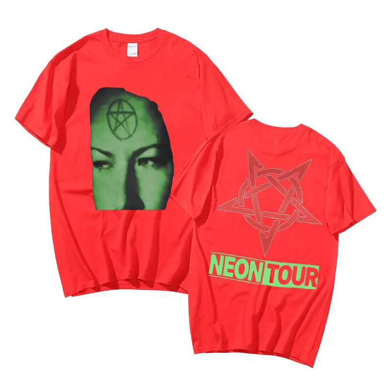Playboi Carti Neon Tour T-Shirt Men Women Hip Hop Oversized