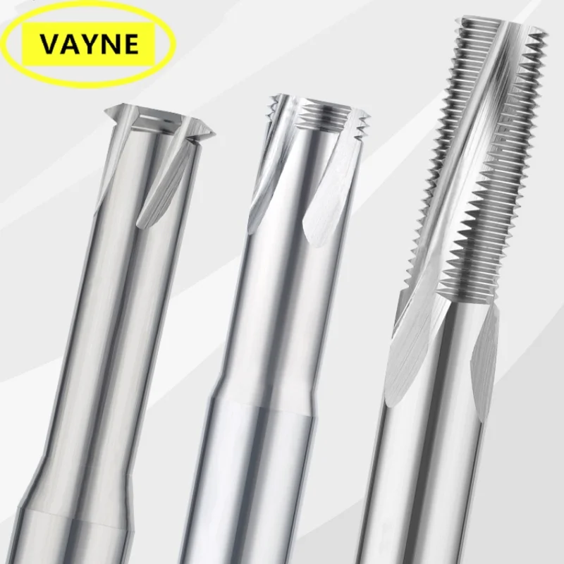 Centro de usinagem cnc de dente único/três/completo, centro de usinagem para alumínio, revestimento não nano, fresa de rosca, 1 peça