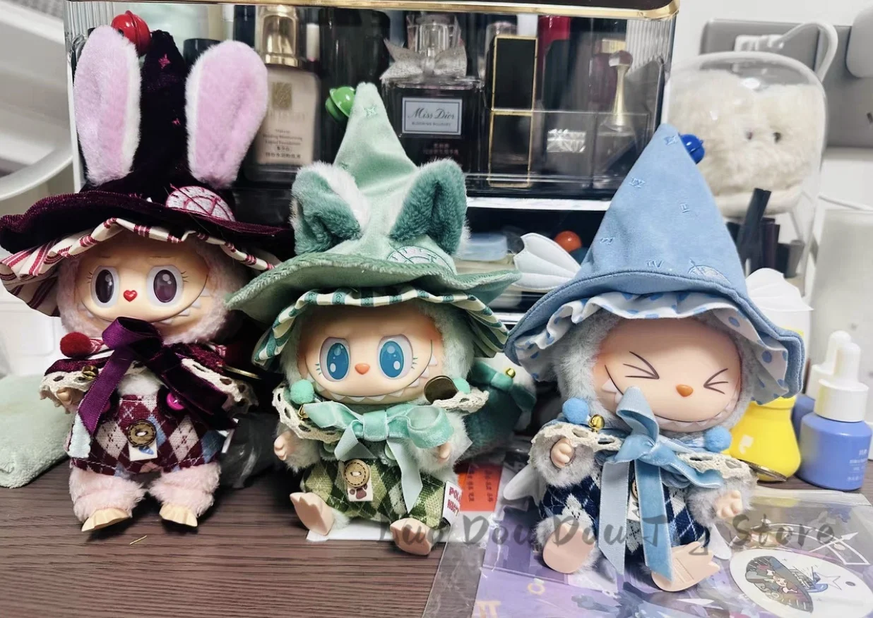 

17cm Labubu 1st And 2nd Generation Labubu Clothes Magic Series Original Design Hat Headband Tail Customized Magic Clothes Gift