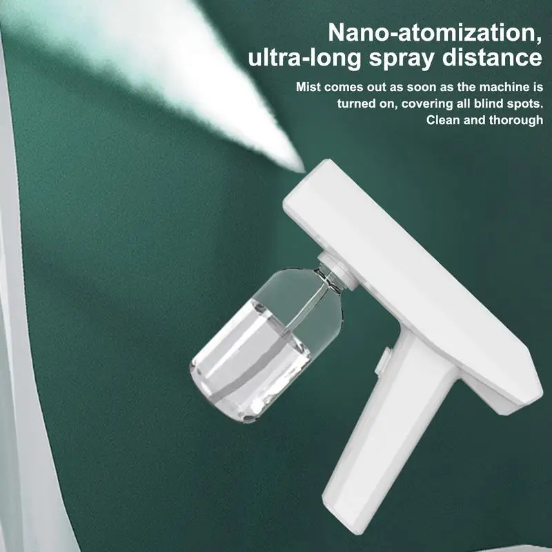 

250ML Nano Blue Light Steam Sprayer Wireless USB Electric Atomizer Disinfections Guns For Garden Watering Sanitizer Tools