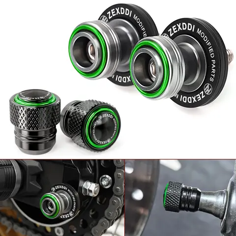 M8 가와사키 Z900 Z650 닌자 400 500 650 1000 ZX4RR ZX6R ZX10R 오토바이 스윙 암 스풀 슬라이더 스탠드 나사 타이어 밸브 캡