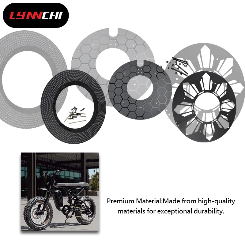 LYNNCHI Motorcycle Enclosed Wheel Hub Cover Motorcycle Protection Sealing Plate For Super73 Super 73 S1 S2 RX ZX Dirt Bike