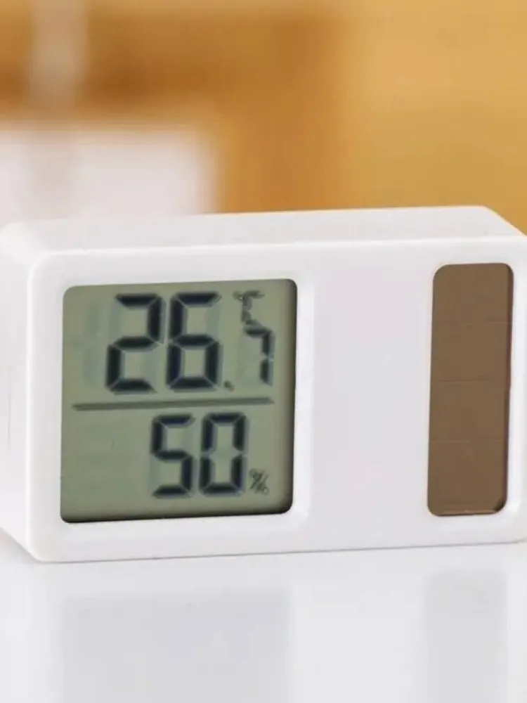 Thermomètres à énergie solaire 69HF, haute précision, Portable, numérique, température, humidité, Mini mesure, jauge, hygromètre