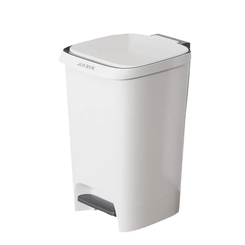 

foot press double open trash can, light luxury household kitchen living room, bedroom with cover large capacity, storage bucket