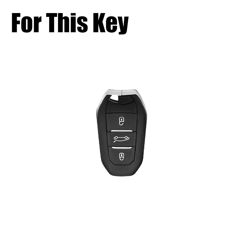 Z+ Genuine Leather Car Remote Key Fob Case Cover Bag For Peugeot 508 2008 3008 5008