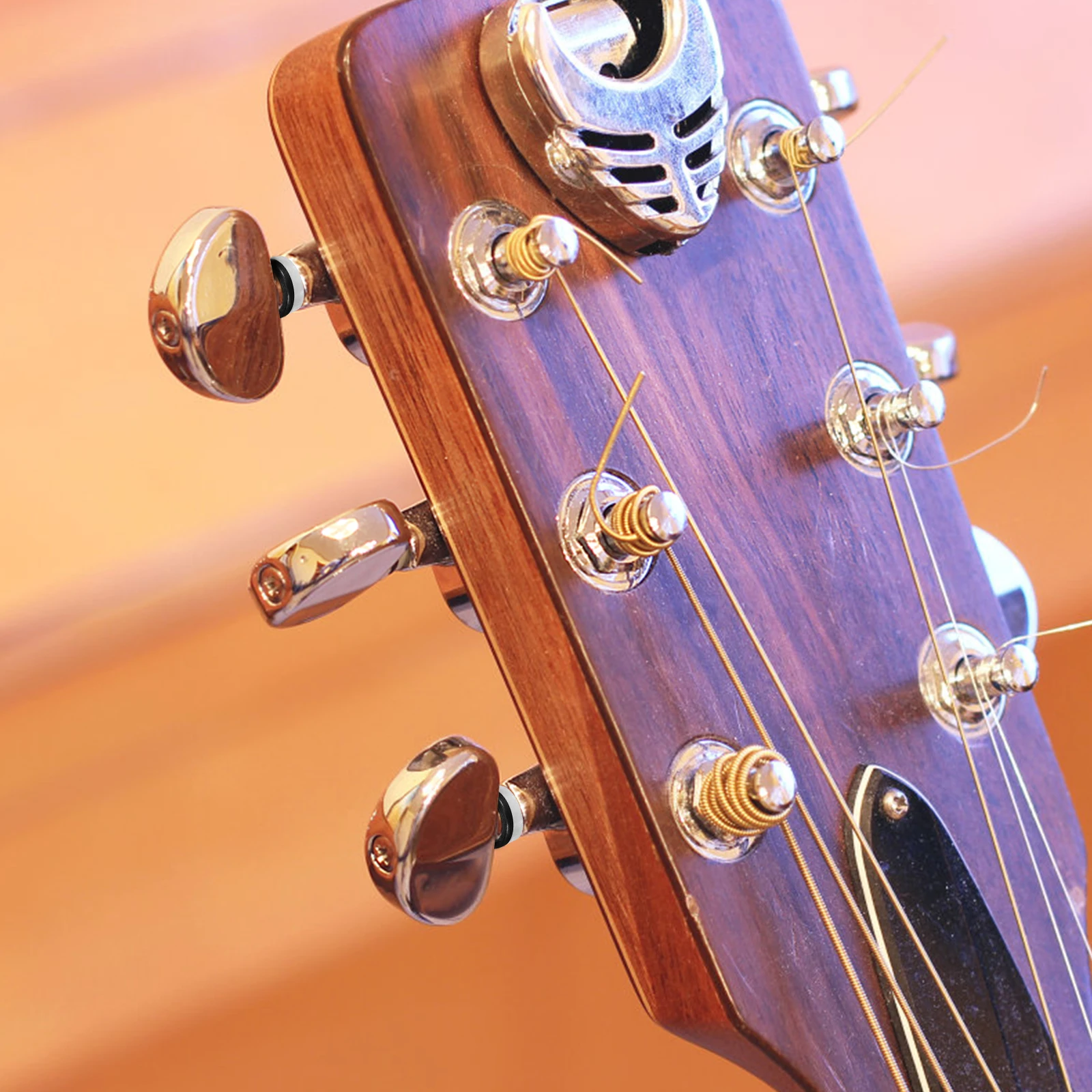 

24pcs Guitar Knob Gaskets Tuning Peg Spacers Washers Plastic Metal Replacement Parts Accessories Guitar Tuner Washer Gaskets