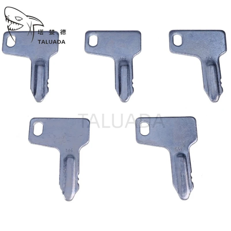 5 Llaves de Encendido AT110583 RG60472 para Miniexcavadora SV08-1 SV100-1 933110-00301 Llave 301 YB351 B14 B22-2 VIO17 CBL40 V3-3 V4-5