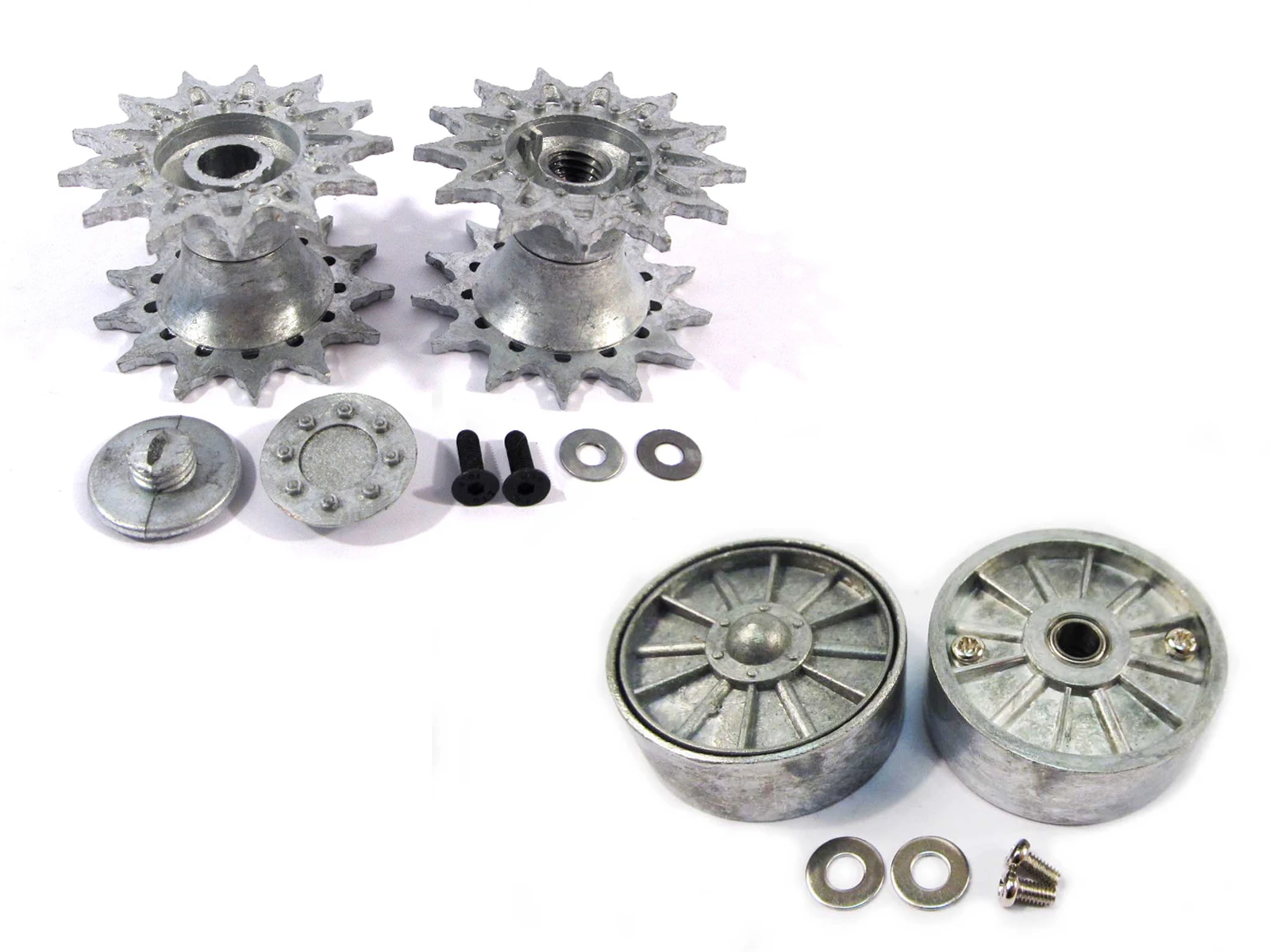 Mato 1:16 Mato 1:16 M4A3 Sherman / M36B1 / M10 / M36 Tank Metal Sprockets and Idler Wheels