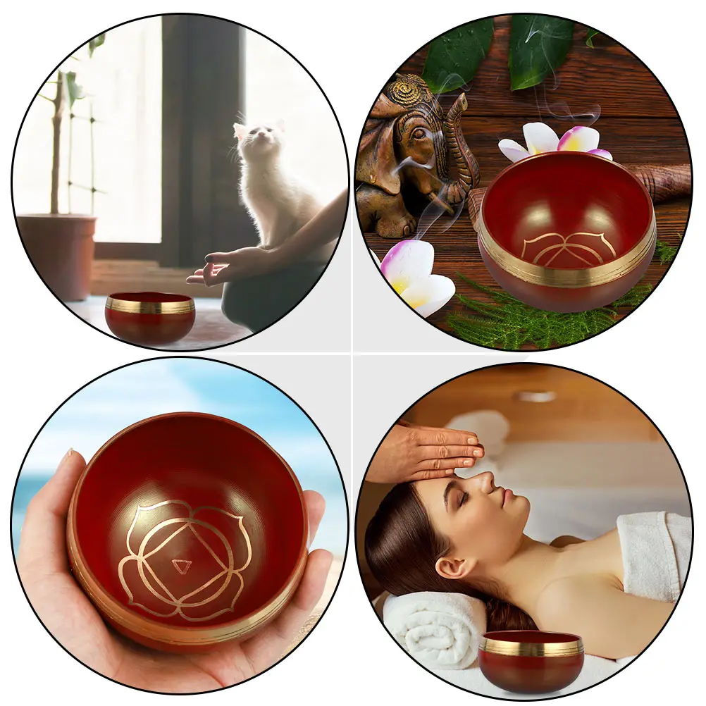 

Copper Craft Hand Making Singing Bowl Sound Music Yoga Prayer Decor Bowls Spiritual