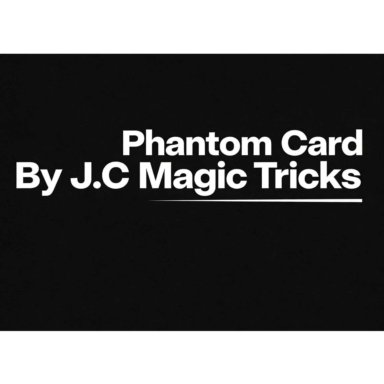Phantom Card By J.C  Magic Tricks Close Up Chosen Card Vanishes Appearing Magic Props Magician Funny Gimmick Bar Trick
