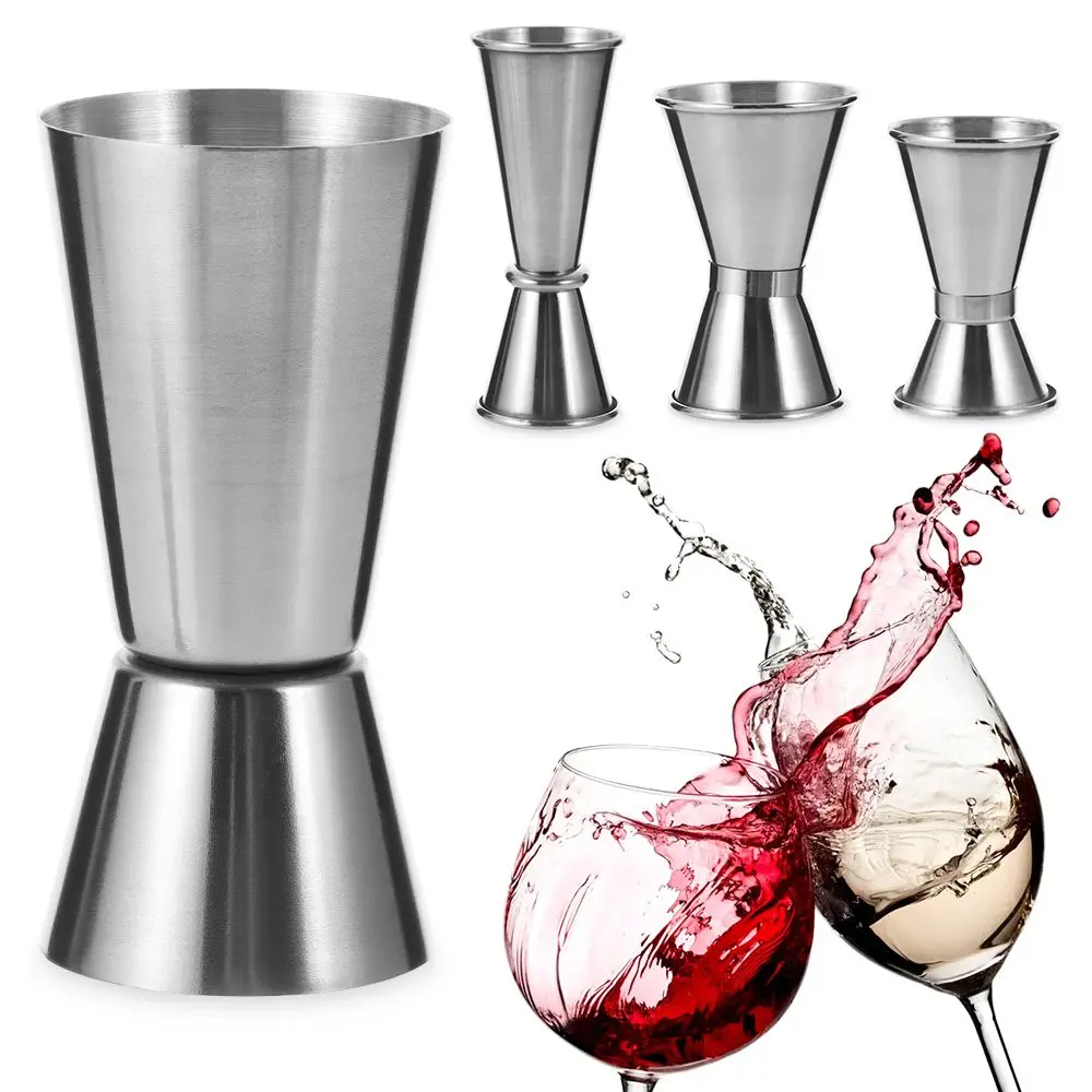 Stainless Steel Liquid Drinks Measuring Cups Bar Party Wine Cocktail Shaker Dual Shot Jigger DIY Tool 15/30 25/50 20/40 30/50ml