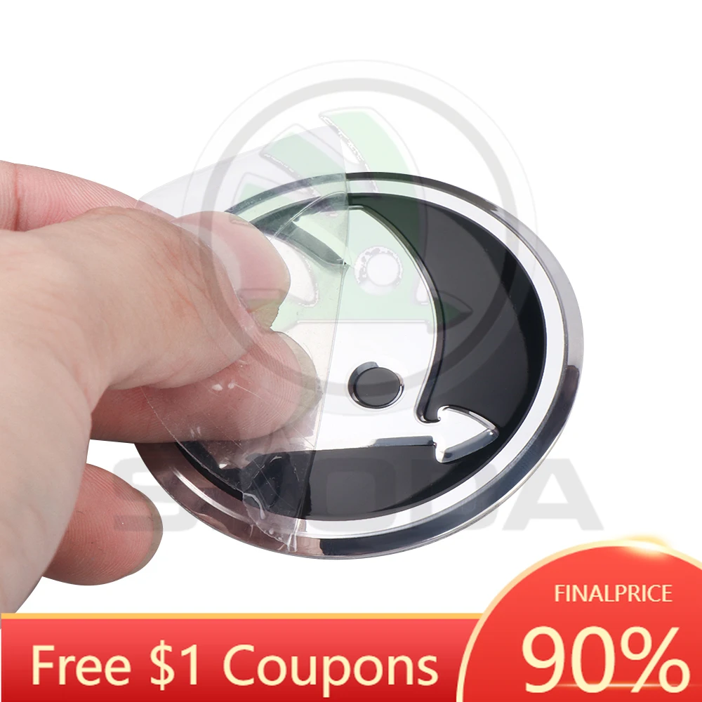 

2026 Hot 4Pcs 56/60mm Car Tire Hub Center Cap Wheel Cap Badge Sticker For Skoda S Fabia Superb Octavia Rapid Karoq VII Yeti Kodi