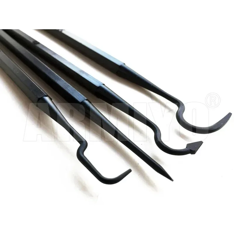 Armiyo 4pcs/Set Double Ended Nylon Pick Set Cleaning Kit Tool For Hunting Barrel Cleaner Accessories 205mm Length