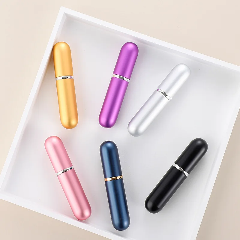 6ml Portable Mini Atomizer Spray Refill Bottle Travel Perfume Bottle Refillable Pocket Dispenser Sample Cologne Sprayer