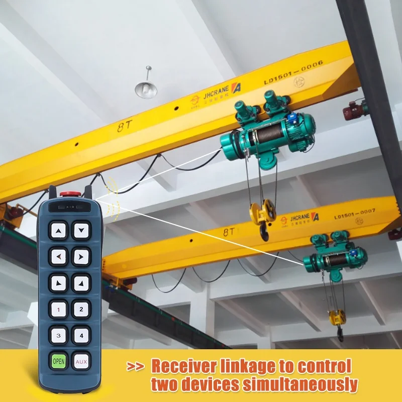 Good Quality 12 Buttons Single Speed IP68 Waterproof Crane Wireless Industrial Remote Control for Electric Hoist