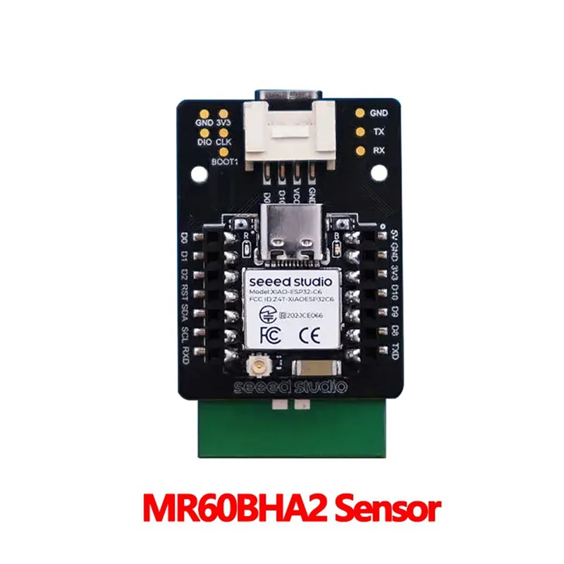 A003 Seeed Studio MR60BHA2 60 ГГц Mmwave Sensor Датчик обнаружения сердцебиения для Esphome