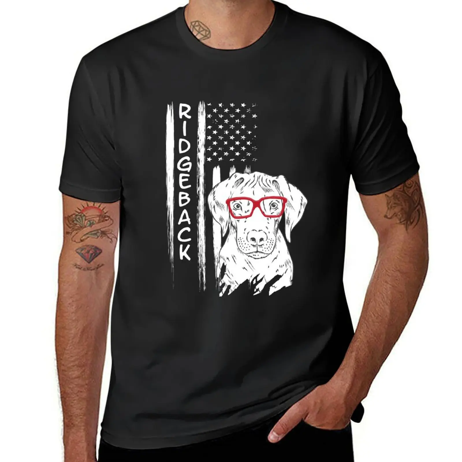 

Rhodesian Ridgeback Dog Lover T-Shirt anime Short sleeve tee sports fans plus size tops men clothes