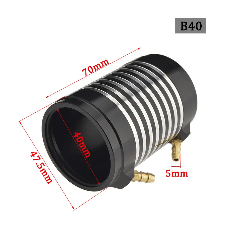 RC Boot Goede Kwaliteit Aluminium CNC Marine Motor Waterkoeling Jas voor RC Boot B20/B36/B40 ID 20/36/40mm Borstelloze Motor