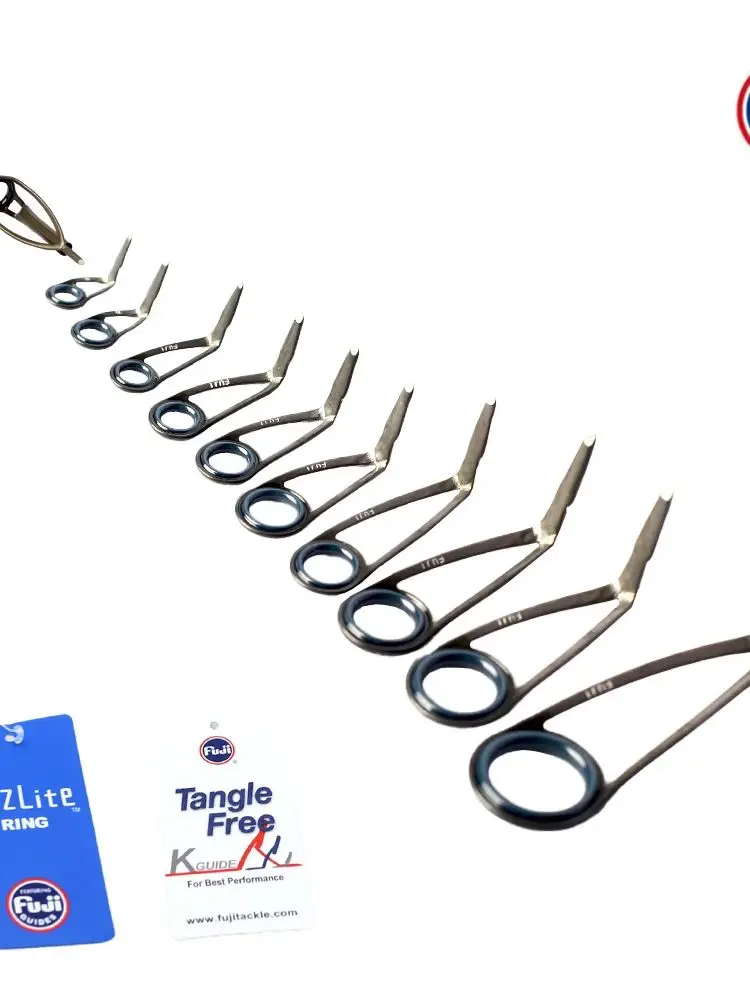 Original Fuji KL Guide Set Fazlite Ring Mid Night Blue Eye for Bolognese Fishing Rods view 3