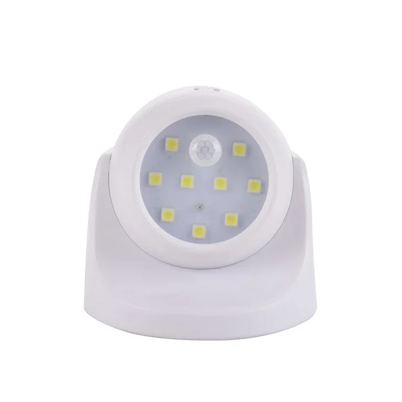 Battery Operated LED Spotlight PIR Motion Sensor Light Wireless Infrared Wall Lamp Home Indoor Outdoor Detector Security Light