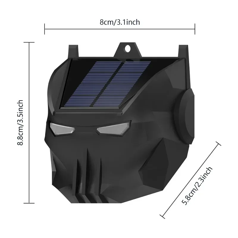 Solar Motion Sensor Alarm กลางแจ้งพลังงานแสงอาทิตย์ปลุก Loud ไซเรน LED Strobe ไฟเสียง Security Alarm ปรับ Sensing Distanc
