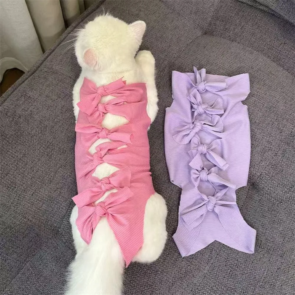 Small/Medium/Large Cat Dog Sterilization Clothing Smooth Comfortable Pet Recovery Cloth Easy To Wear Breathable