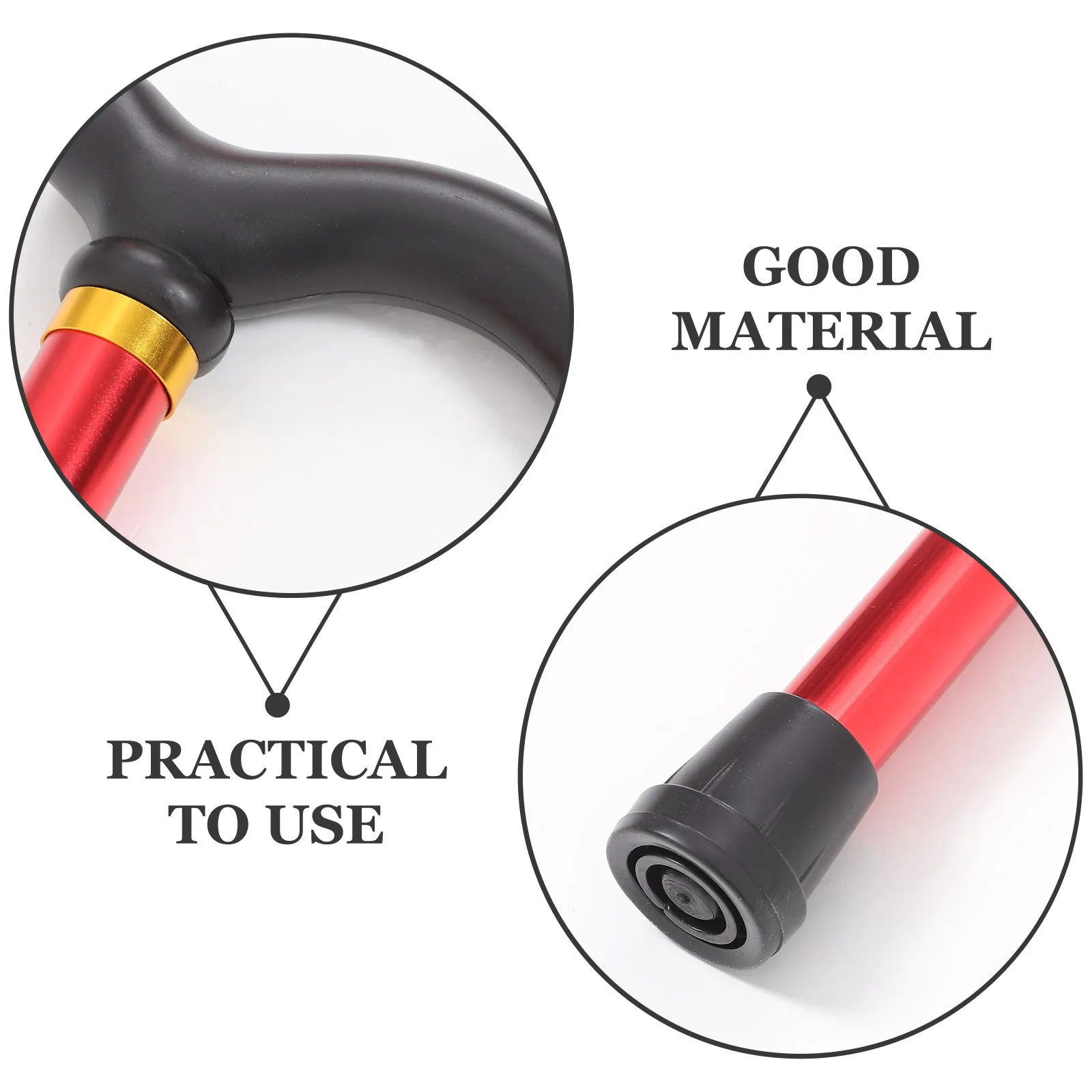 قابل للتعديل الرحلات القطب خفيفة الوزن سبائك الألومنيوم عصا للمشي عدم الانزلاق قبضة للمشي تسلق قصب السفر في الهواء الطلق