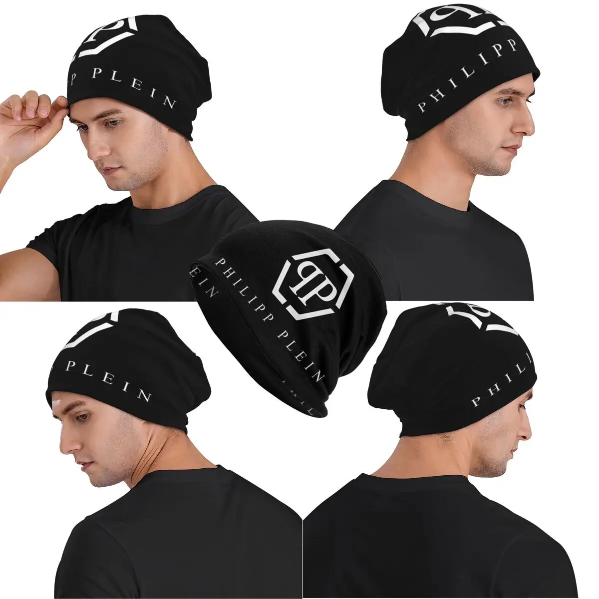 Luxury P-Philipps Slouchy Beanie For Women Men Cozy Chemo Caps Bonnet Knitted Hat