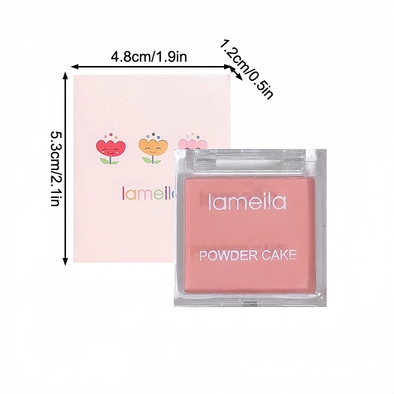 1pcs Face Blusher Matte Natural Cheek Tint Brighten Face Waterproof Face Contouring Cosmetics Blush Powder Soft Female Makeup