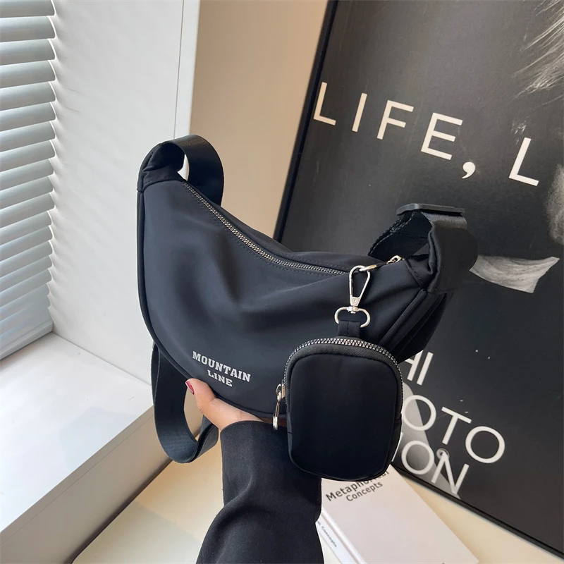 

Fashion Luxury Women's Crossbody Bag High Quality Soft Fabric Women's Shoulder Bag Waterproof Multi Functional Women's Handbags