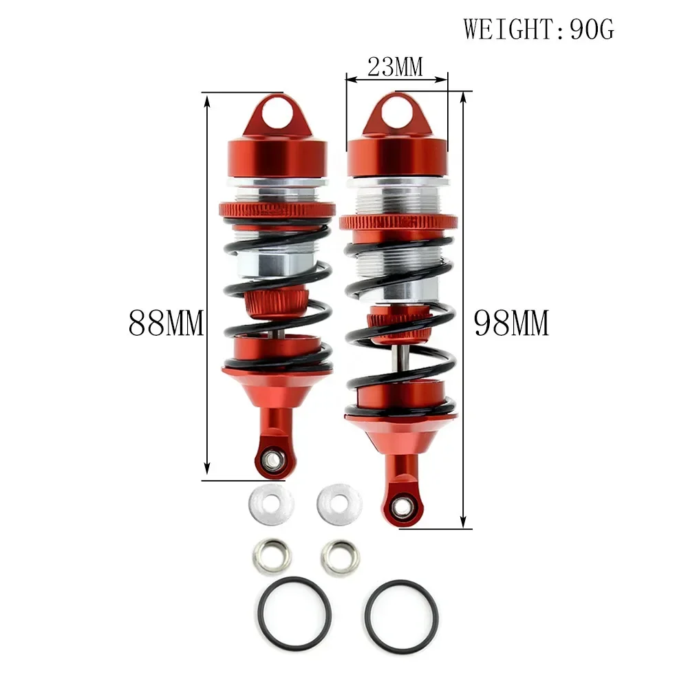 Amortisseurs Métalliques Avant et Arrière Firebird, ARRMA1/7, INFRACTION Sans Limite, Felony F1