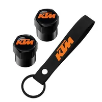 Motorcycle Tire Valve Caps Covers with Keychain For KTM Duke ADV SW RC 125 200 390 690 790 990 Super Adventure