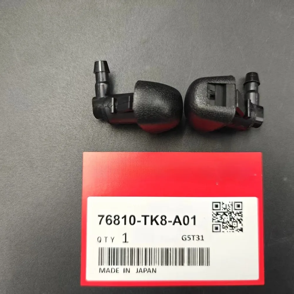 High quality New For 2Pcs 76810-TK8-A01 Black Plastic Car Front Windshield Washer Jet Nozzles Fitfor Honda Odyssey - Image 3