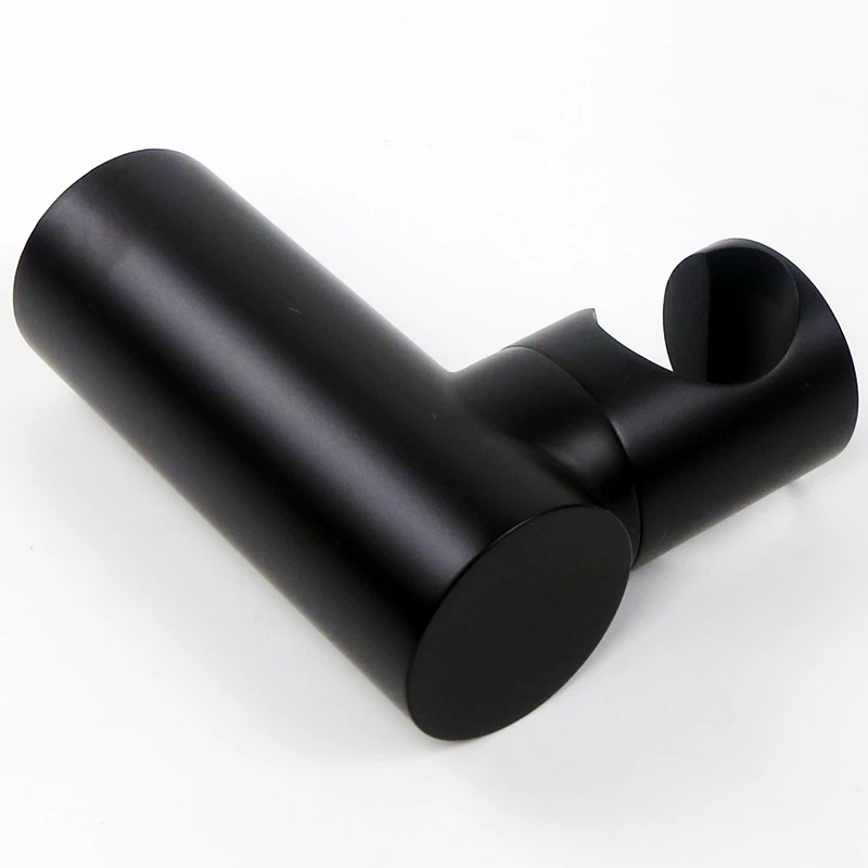 Staffa per soffione doccia da bagno supporto per doccia portatile resistente nero a parete in ottone accessori per il bagno