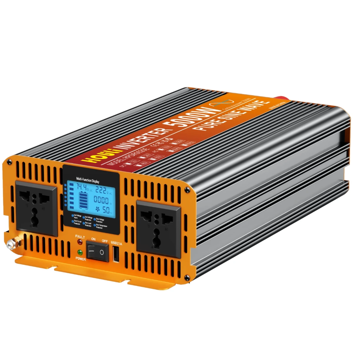 Converter 24v 4000 Watts Automotive Power Inverter DC 12v to 220 Volts AC Converter 4000 Watts Pure Sine Wave 4000 Watts