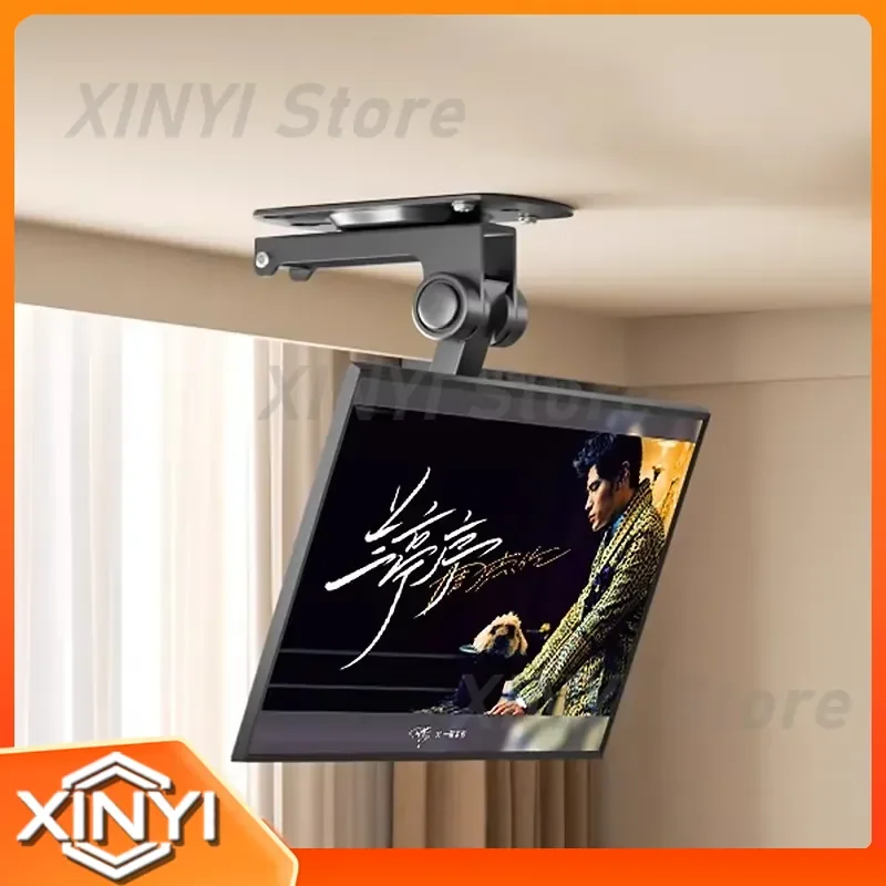 TV Hanger Folding Car Ceiling Bracket for RV Universal Ceiling Mount Hoist Suspended Upside Down Display for Vehicle Interior