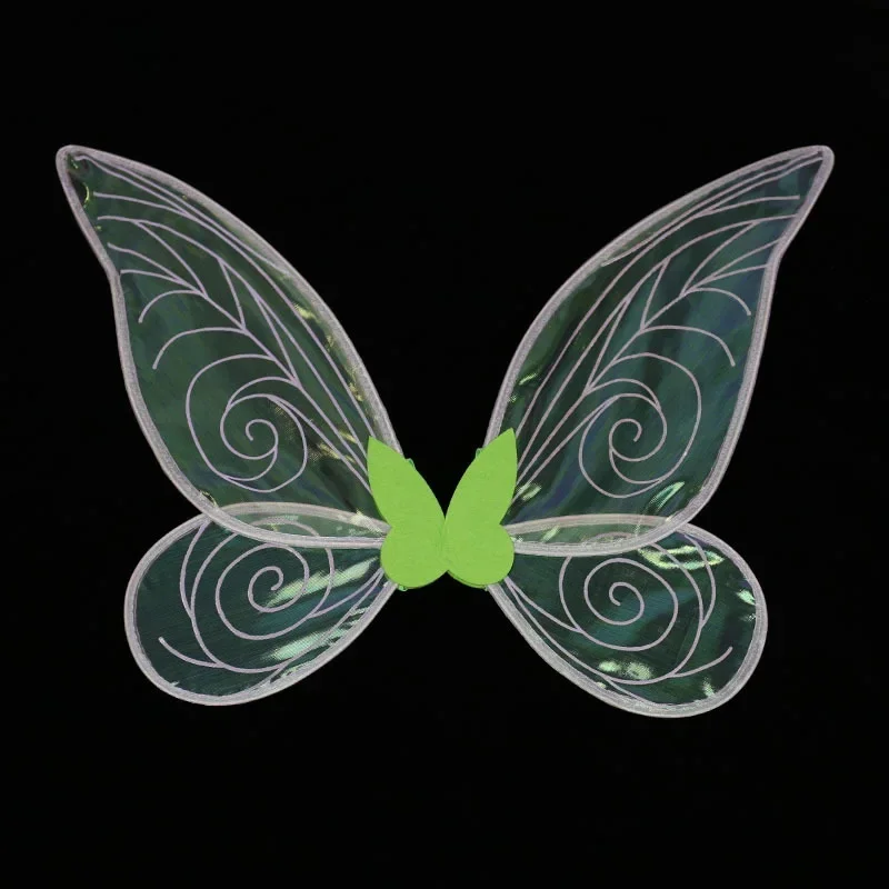 ملابس عيد الميلاد الفاخرة قزم مع أجنحة تينكر الأميرة تأثيري ازياء عيد الميلاد الأخضر ثوب الفتيات فساتين الحفلات كرنفال الهالوين #6