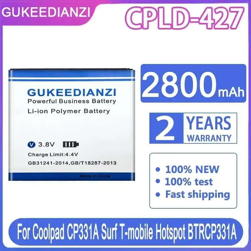 

Mobile Phone Battery Cpld-427 2800Mah For Coolpad CP331A Surf T-Mobile Hotspot BTRCP331A