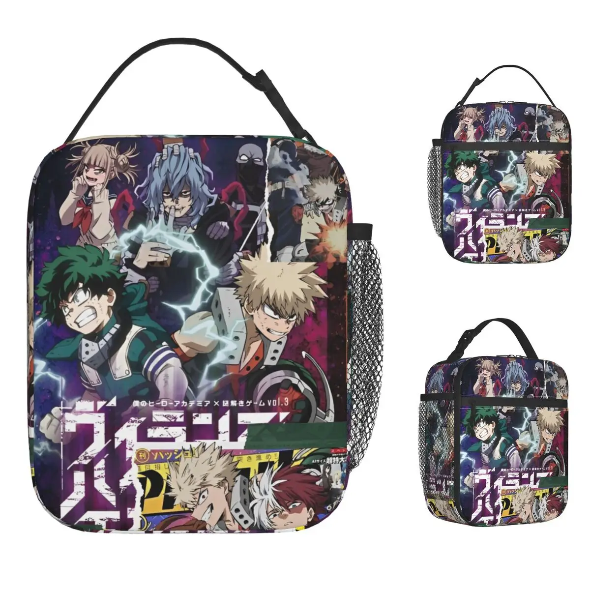 meu-heroi-academia-japao-anime-almoco-saco-casual-lancheira-para-unisex-piquenique-ziper-saco-termico-oxford-grafico-tote-bolsas